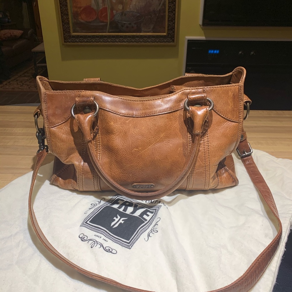Frye Melissa Zip Satchel Leather handbag